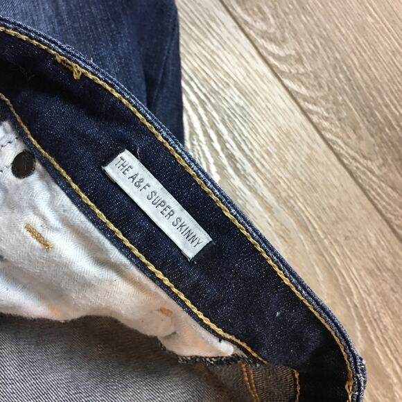 Abercrombie & Fitch NY 6R W28 L31 AF Super skinny Blue JEans - Picture 4 of 7